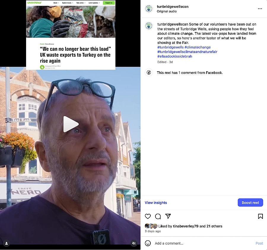 Vox pops in Tunbridge Wells